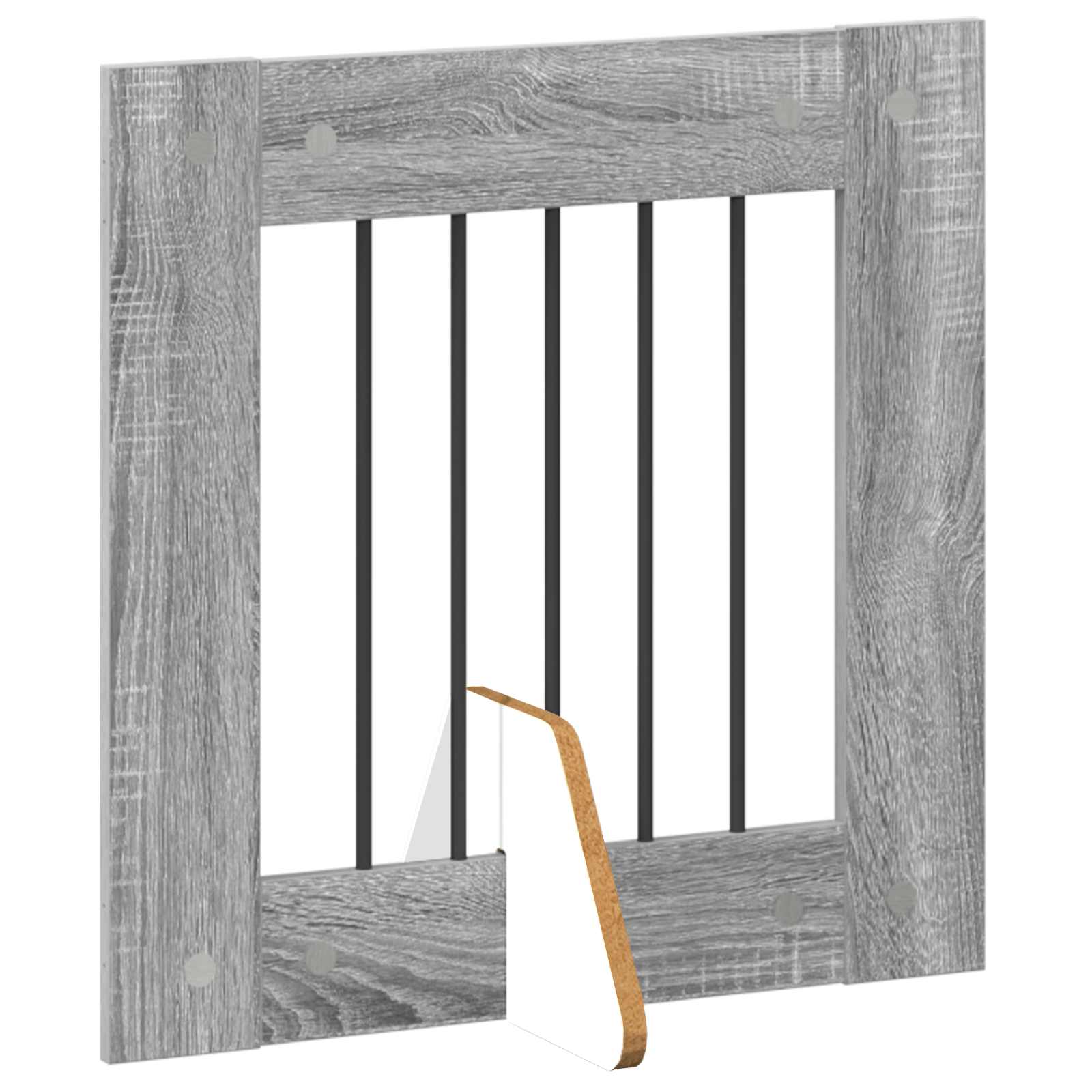 Hondenhekje met standaards 6 pcs Grijs sonoma 60 x 60 cm image 5