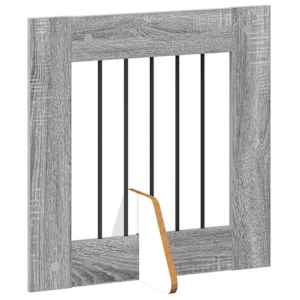 Skládací psí brána se stojany 8 pcs Šedá sonoma 60 cm - obrázek 3