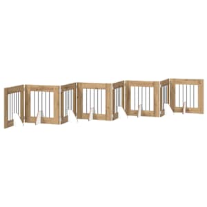 Skládací psí brána se stojany 8 pcs Dub artisan 60 cm - obrázek 2