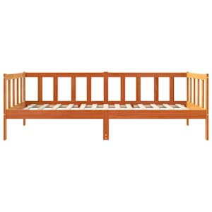 Rám postele Voskově hnědá 90 x 190 cm Masivní borové dřevo - obrázek 4