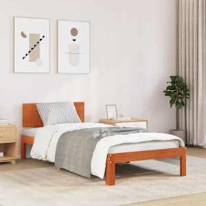 Rám postele Voskově hnědá 70 x 190 cm Masivní borové dřevo - obrázek 1