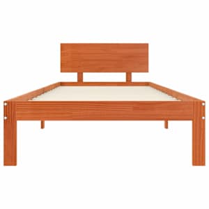 Rám postele Voskově hnědá 70 x 190 cm Masivní borové dřevo - obrázek 4