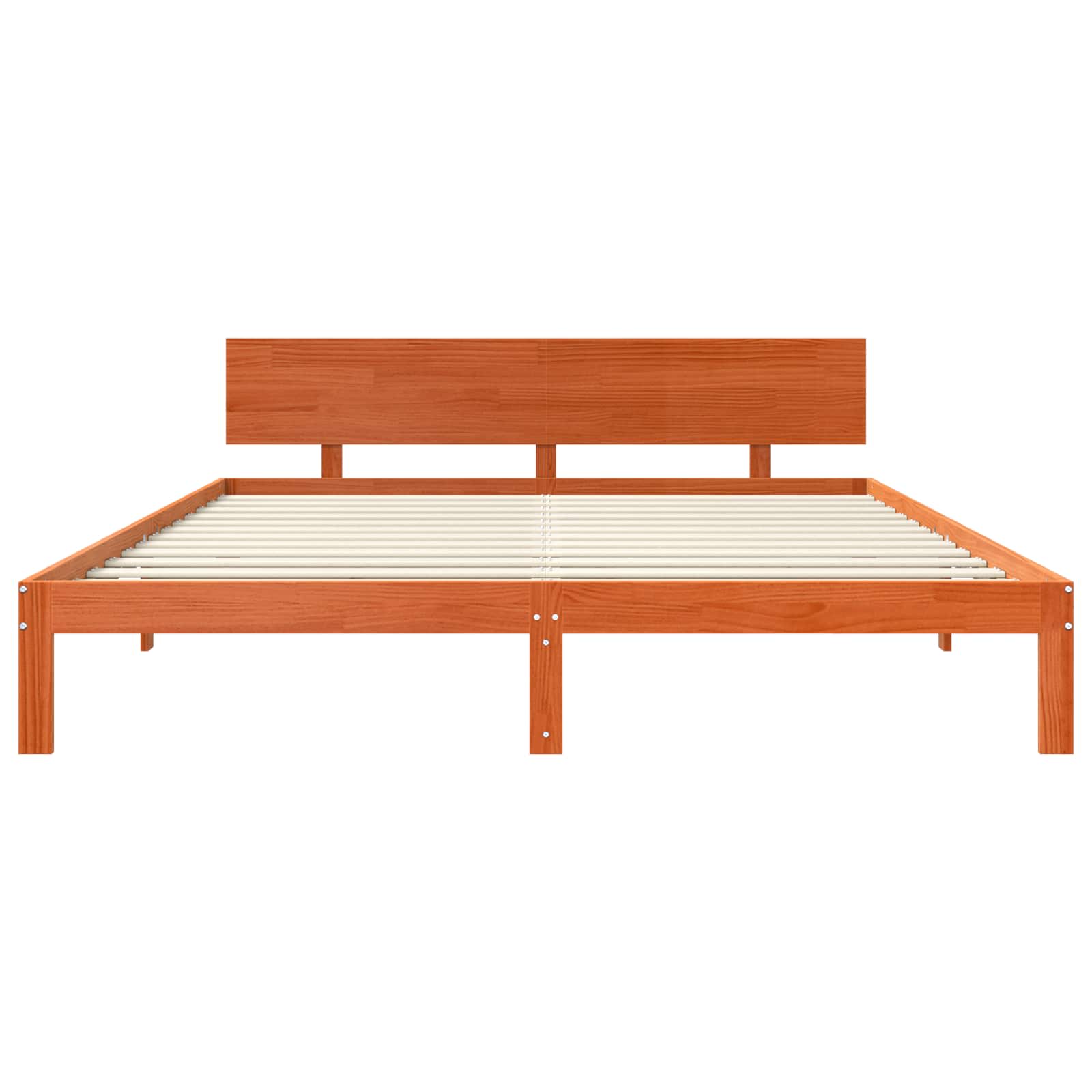Bedframe Wasbruin 180 x 200 cm Massief grenenhout image 4
