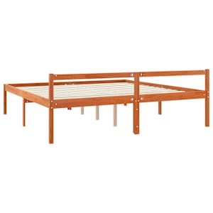 Rám postele Voskově hnědá 180 x 200 cm Masivní borové dřevo - obrázek 6
