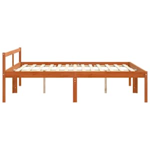 Rám postele Voskově hnědá 180 x 200 cm Masivní borové dřevo - obrázek 5