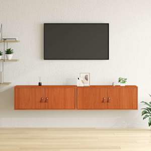 Omarica na steni s polico 2 pcs Voskast rjav 80 x 30 x 30 cm