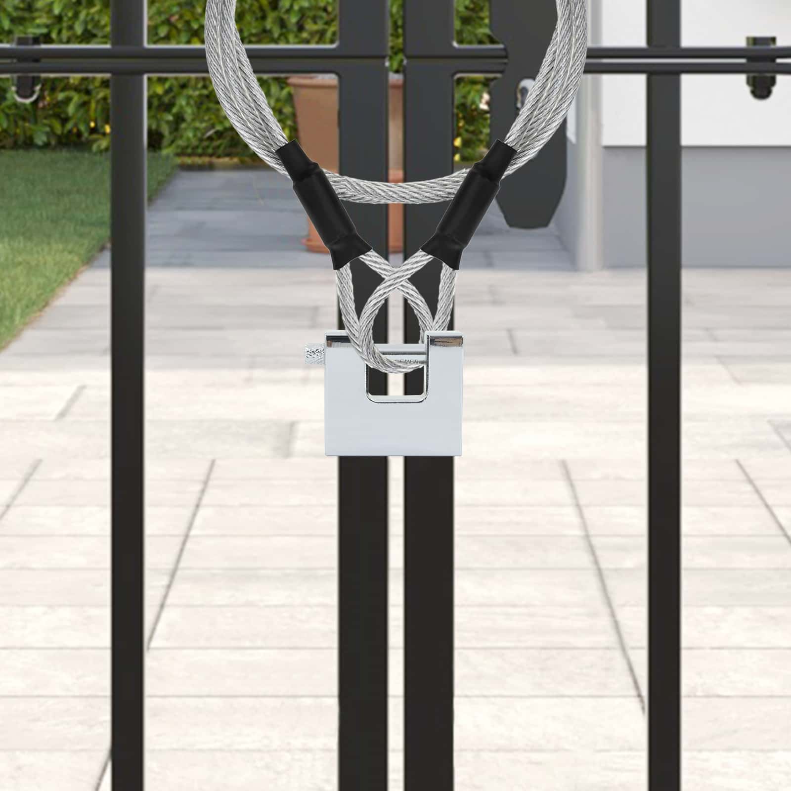 vidaXL Vorhängeschloss 12 pcs Silber 5 x 1,9 x 4,5 cm Eisen