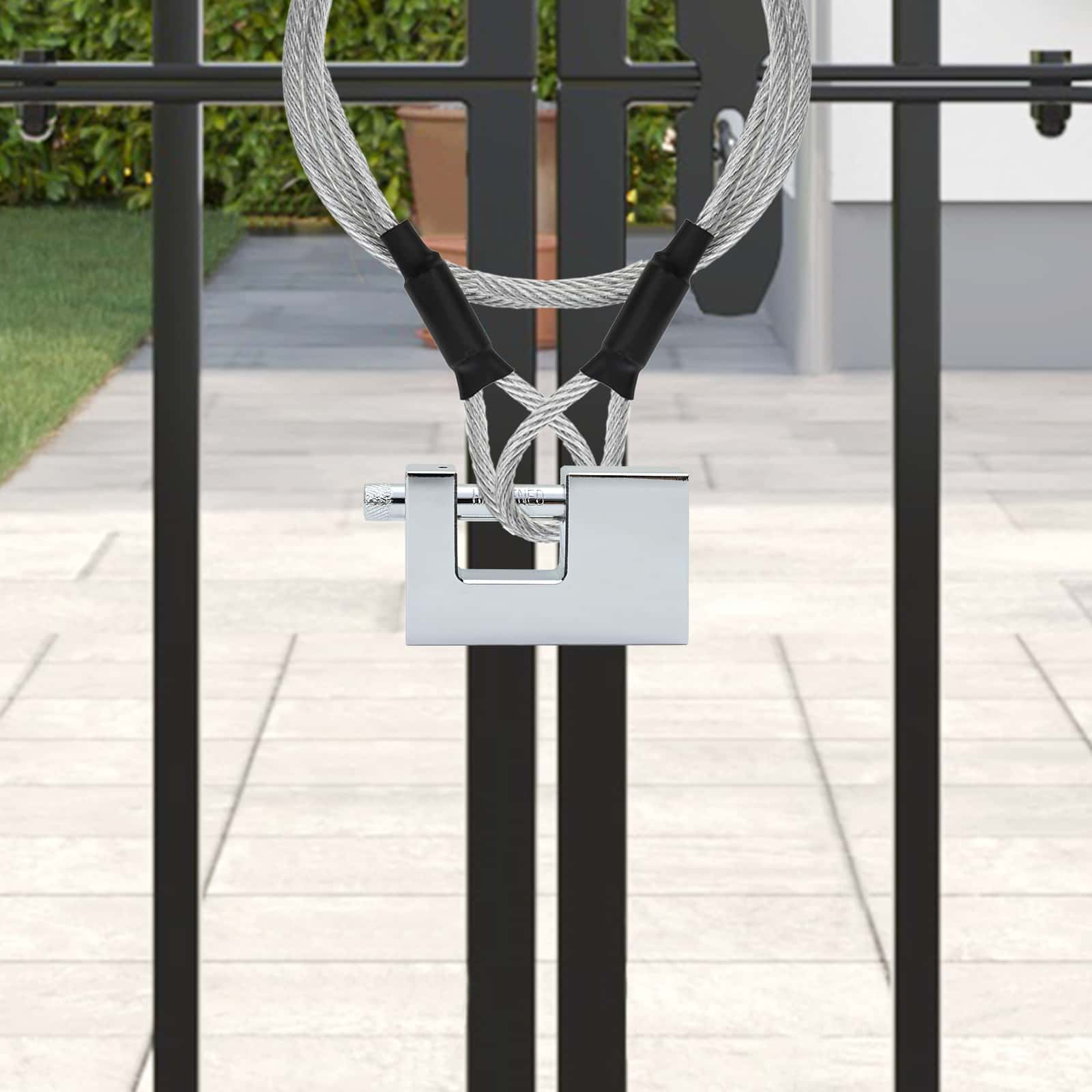 vidaXL Vorhängeschloss 2 pcs Silber 7,8 x 2 x 5 cm Eisen