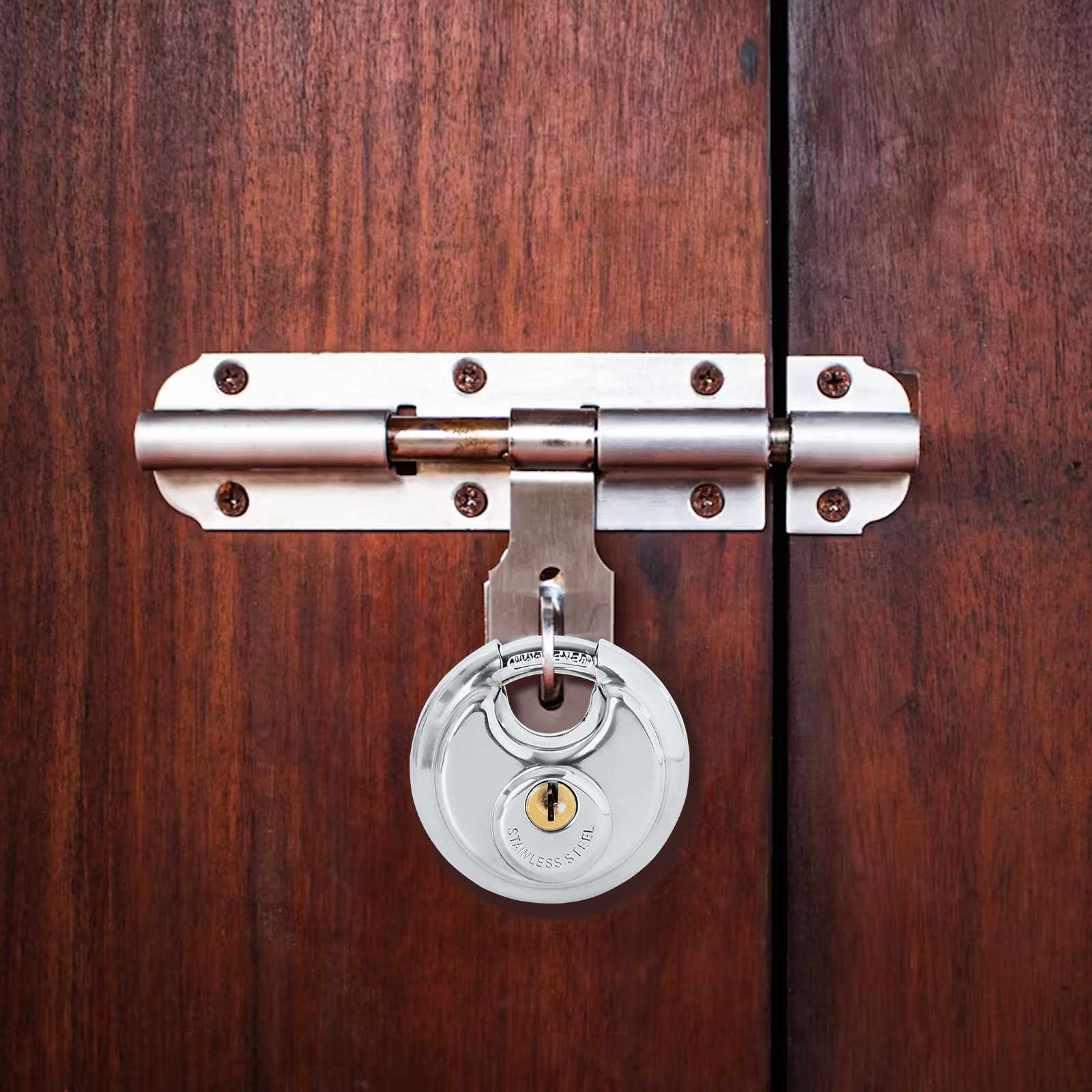 Zaključne ključavnice z ključi 6 pcs srebrna 7 x 2.4 x 7 cm