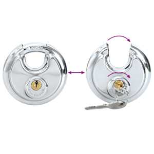 Zámky Discus se klíči Stříbrná Nerezová ocel - obrázek 9