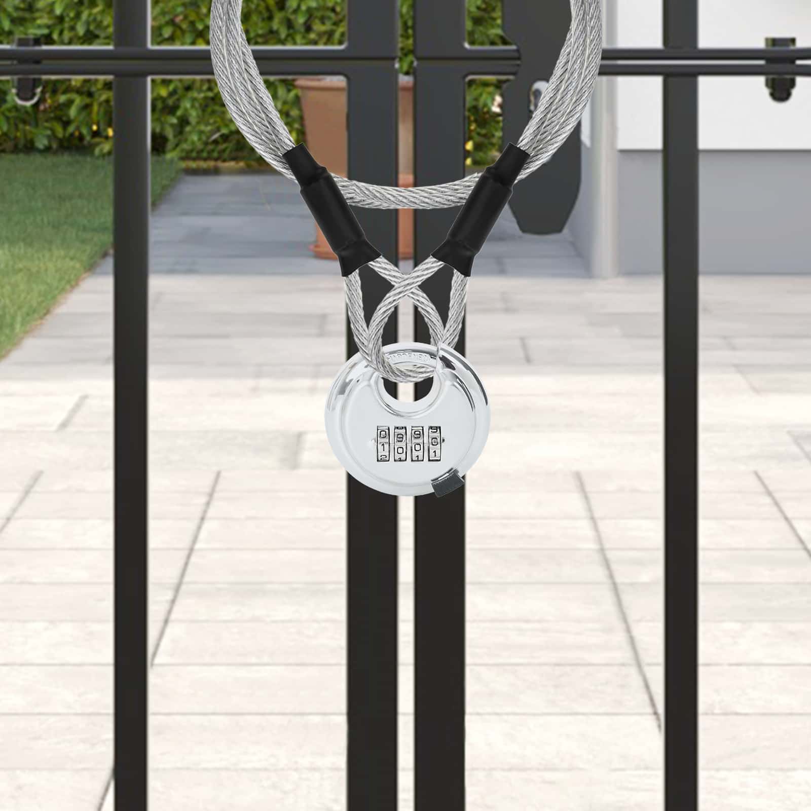 Zaključne ključavnice z ključi 12 pcs srebrna 7 x 2.3 x 7 cm - slika 3