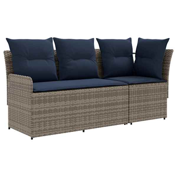 vidaXL 2 tk Aia k&auml;sitoe diivan nurk-sofaga PE rattan