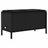 vidaXL Aia jalatoed padjaga Must 80 x 38 x 45 cm PE rattan