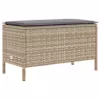vidaXL Aia jalatoed Beež ja heledhall 80 x 38 x 42 cm PE rattan