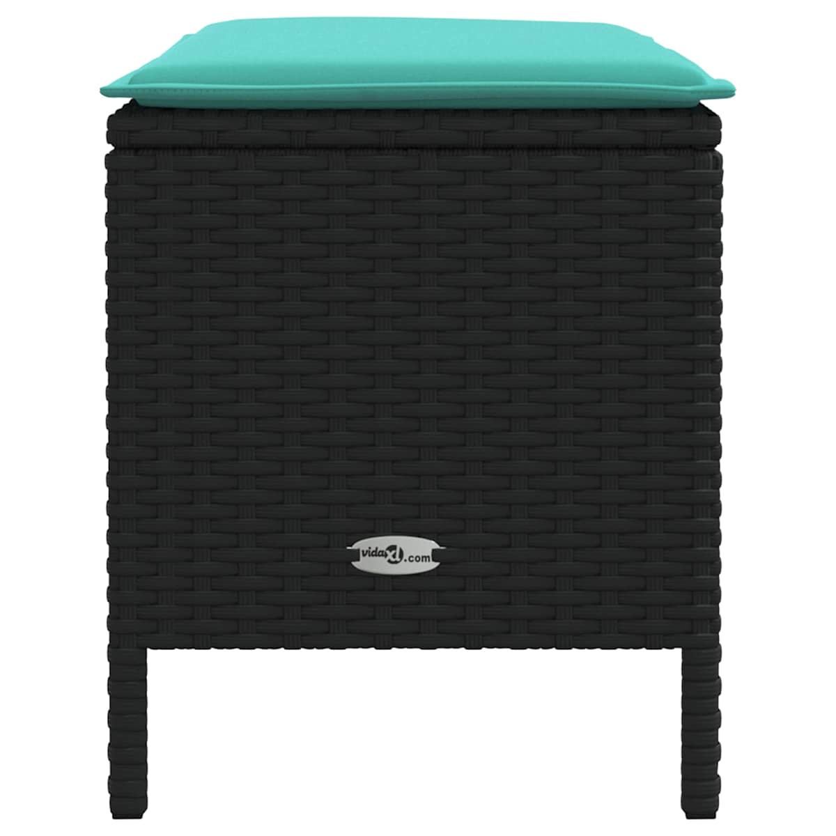 Havepuf med pude 80 x 38 x 42 cm PE Rattan - Billede 3