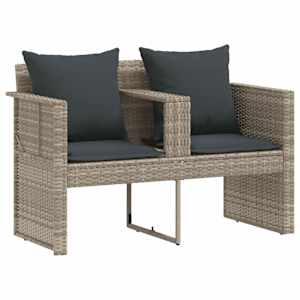 Zahradní sofa 8 pcs Světlá šedá a tmavá šedá polyratan - obrázek 5