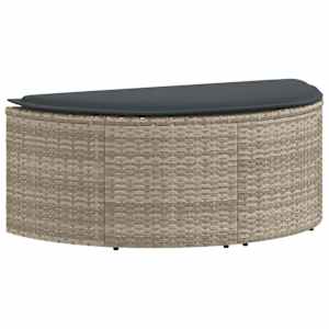Zahradní sofa 8 pcs Světlá šedá a tmavá šedá polyratan - obrázek 6