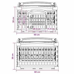 4 panelový plot pro psy 60 x 60 x 38 cm Plast Bílá Skládací - obrázek 8