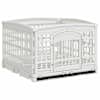 vidaXL 4-paneeline koera m&auml;nguaed 177,5 x 154,5 x 112 cm Plastmass