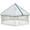 vidaXL 6 Paneeli Koera M&auml;nguaed 177,5 x 154,5 x 112 cm Plastmass Valge
