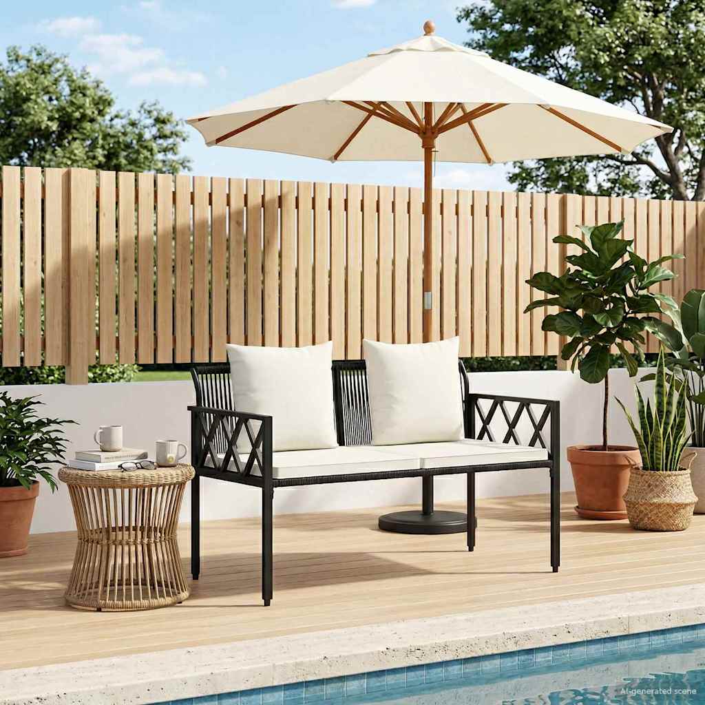 vidaXL Utomhusb&auml;nkar 2 -Seater 116 x 56 x 75 cm konstrotting
