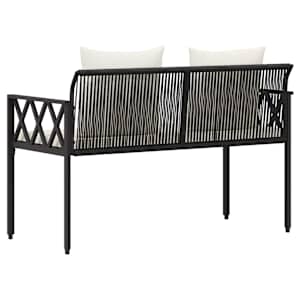 Zahradní lavičky 2 -Seater 116 x 56 x 75 cm polyratan - obrázek 7