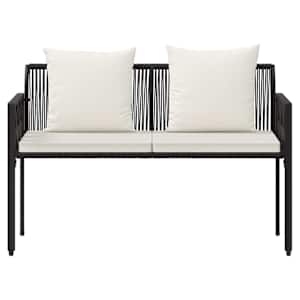 Zahradní lavičky 2 -Seater 116 x 56 x 75 cm polyratan - obrázek 5