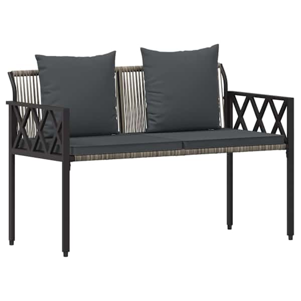 vidaXL V&auml;ljaistmed 2 -Seater 116 x 56 x 75 cm pol&uuml;rotang