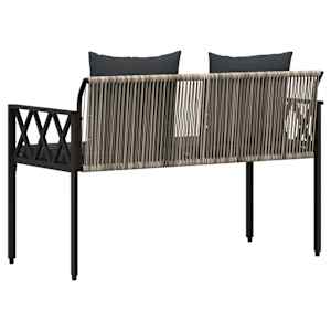 Zahradní lavičky 2 -Seater 116 x 56 x 75 cm polyratan - obrázek 7
