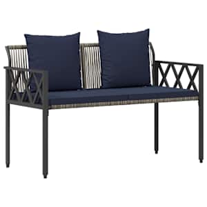 Zahradní lavičky 2 -Seater 116 x 56 x 75 cm polyratan - obrázek 2