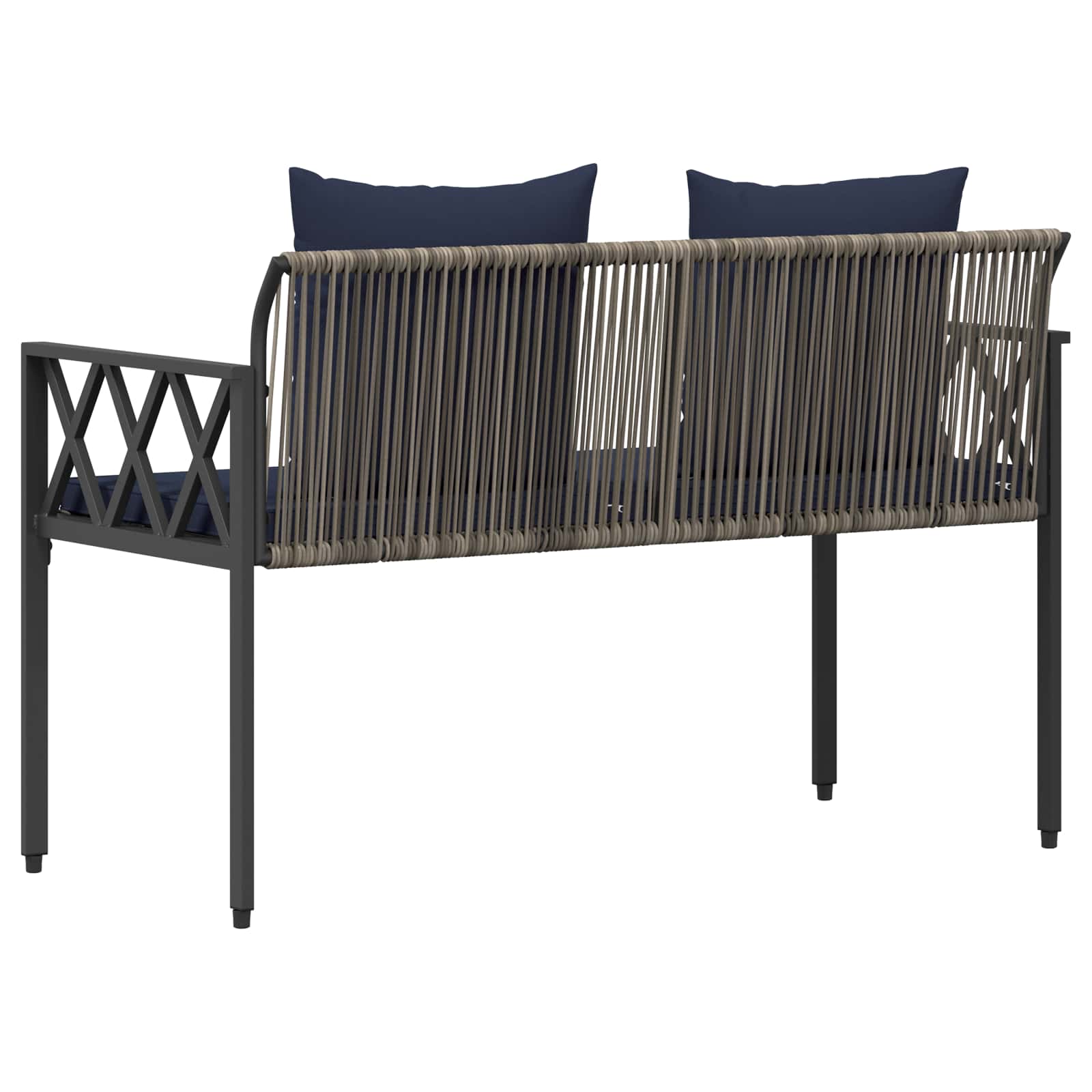 Ulkoilmapenkit 2 -Seater 116 x 56 x 75 cm polyrottinki - Image 7