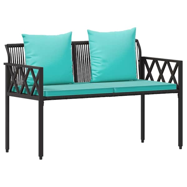 vidaXL V&auml;ljaistmed 2 -Seater 116 x 56 x 75 cm pol&uuml;rotang