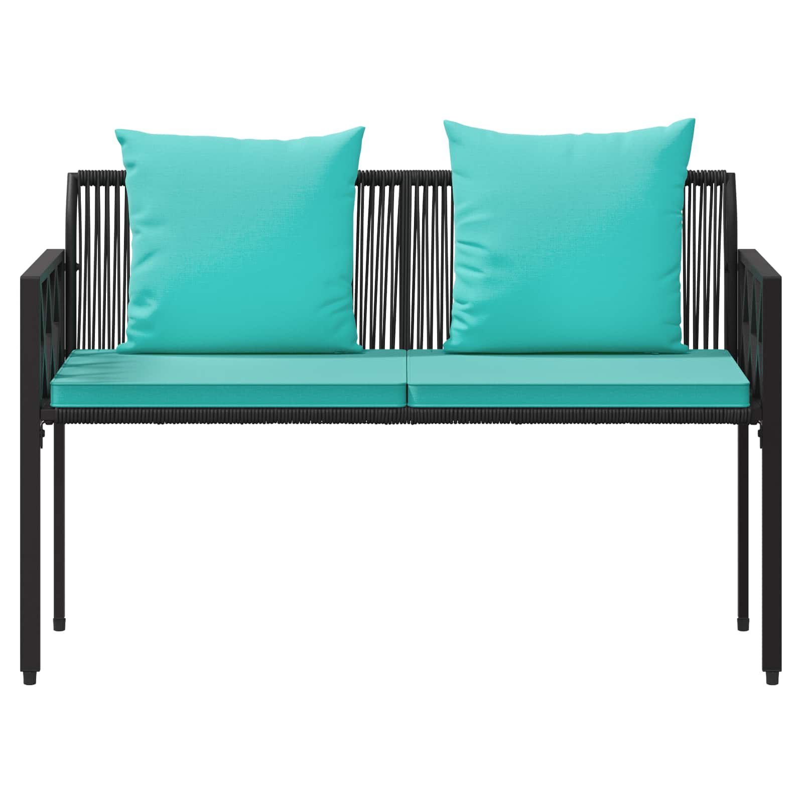 Ulkoilmapenkit 2 -Seater 116 x 56 x 75 cm polyrottinki - Image 5