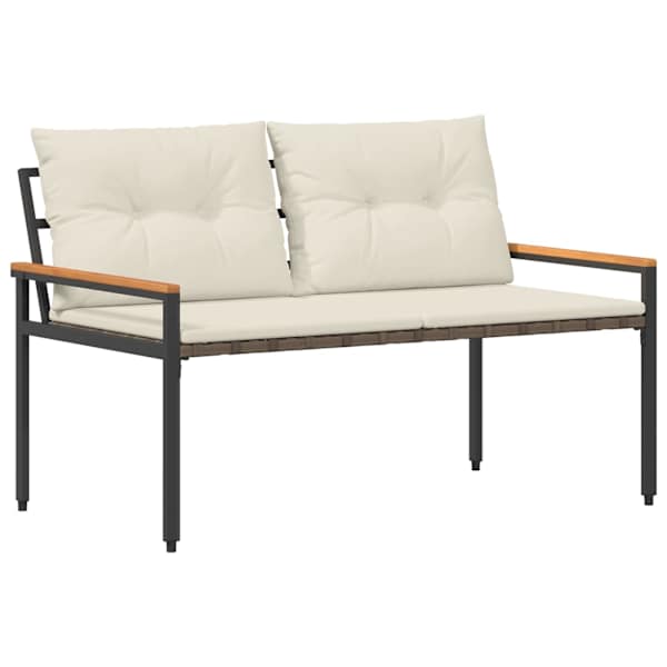 vidaXL V&auml;libank 2 -Seater 116 x 67,5 x 72 cm pol&uuml;rotang Kreemvalge