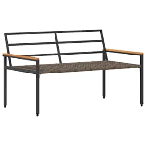 Venkovní lavice 2 -Seater 116 x 67,5 x 72 cm polyratan - obrázek 4
