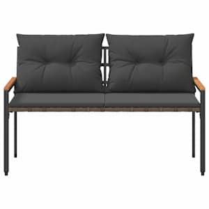 Venkovní lavice 2 -Seater 116 x 67,5 x 72 cm polyratan - obrázek 5