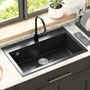 Umivalnica Črna 795 x 505 mm Granit
