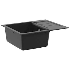 Dřez Černá 620 x 500 mm 80% Křemenné a 20% Pryskyřice - obrázek 1