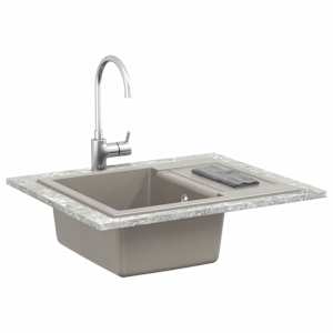 Dřez Šedá 620 x 500 mm 80% Křemenné a 20% Pryskyřice - obrázek 2
