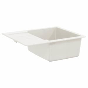 Dřez Bílá 620 x 500 mm 80% Křemenné a 20% Pryskyřice - obrázek 5