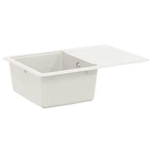 Dřez Bílá 670 x 460 mm 80% Křemenné a 20% Pryskyřice - obrázek 1