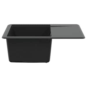 Dřez Černá 560 x 460 mm 80% Křemenné a 20% Pryskyřice - obrázek 3
