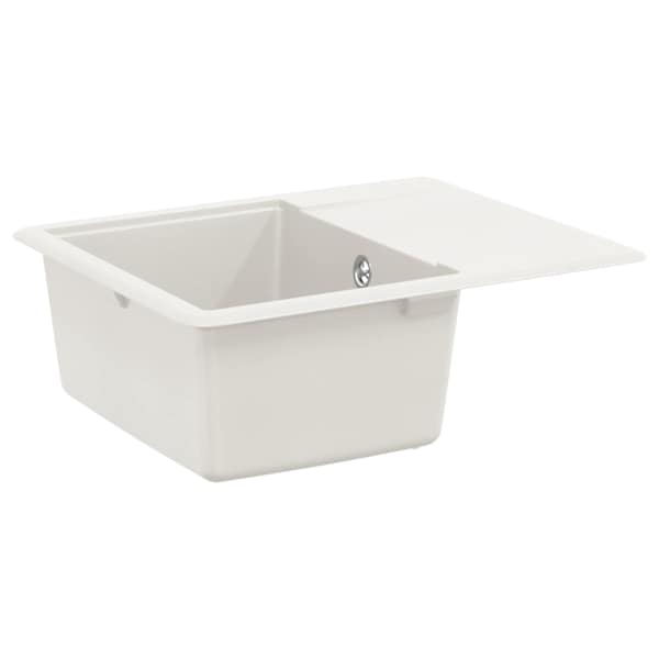 vidaXL Kraan 80% Kvarts ja 20% Vaik 560 x 460 mm Valge
