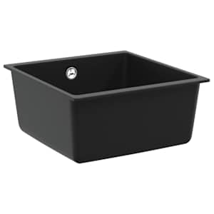 Dřez Černá 430 x 460 mm 80% Křemenné a 20% Pryskyřice - obrázek 1