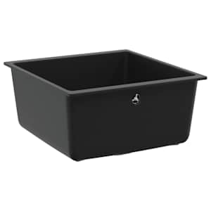 Dřez Černá 430 x 460 mm 80% Křemenné a 20% Pryskyřice - obrázek 5