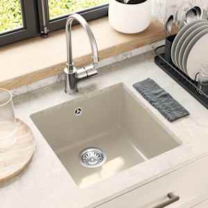Umivalnica Bež 430 x 460 mm 80% Kvarc in 20% Smola