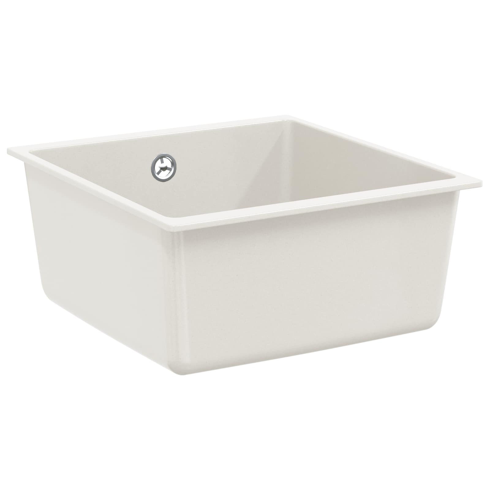 Umivalnica Bela 430 x 460 mm 80% Kvarc in 20% Smola