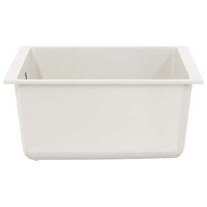 Dřez Bílá 430 x 460 mm 80% Křemenné a 20% Pryskyřice - obrázek 4