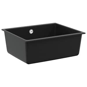 Dřez Černá 530 x 460 mm 80% Křemenné a 20% Pryskyřice - obrázek 1