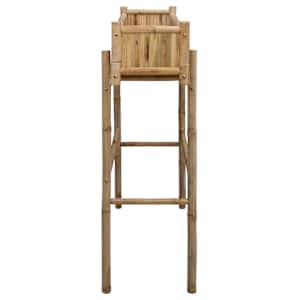 Zahradní květináč s držákem Přírodní 100 x 38 x 114 cm Bambus - obrázek 5